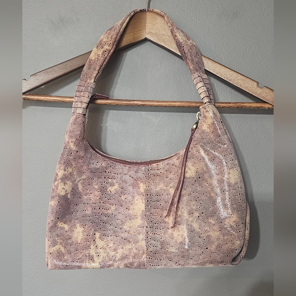 HOBO Astrid Shoulder Bag Autumn Sky Leather Like New Condition - Picture 1 of 8